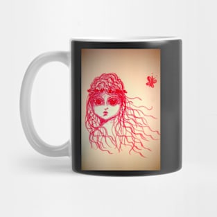 Sad Little Pink Princess Mug